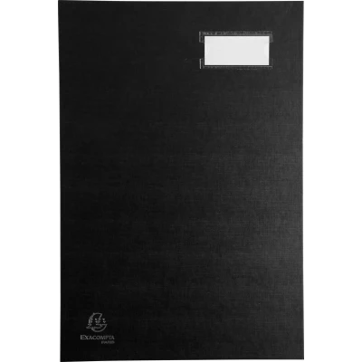 Afbeelding van Exacompta handtekenmap voor ft 24 x 35 cm, uit karton overdekt met pvc, 20 indelingen, zwart 8 stuks
