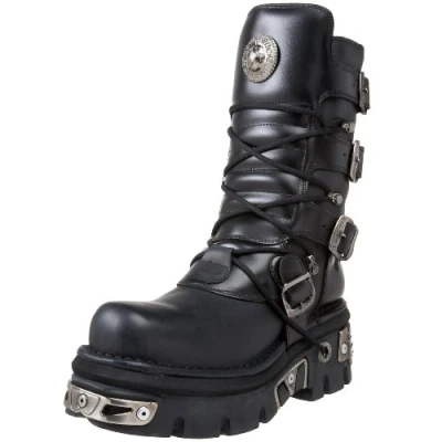 Afbeelding van New Rock unisex Schoenen Laarzen Bikerboots Zwart 36