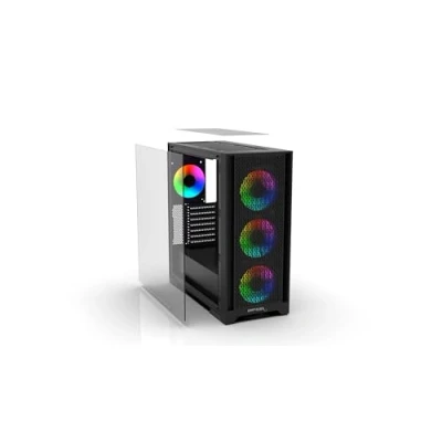 Afbeelding van INCA Geh EMG 17XB Midi tower PC behuizing Zwart
