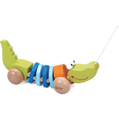 Afbeelding van Classic World Houten Trekdier Krokodil