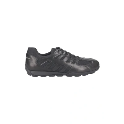 Afbeelding van Geox Sneakers laag, Heren, Maat: 39, Schwarz Leer en textiel