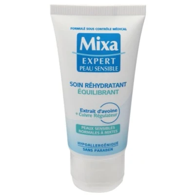 Afbeelding van Mixa Expert Gevoelige Huid Evenwichtige vochtinbrengende verzorging met haverextract + koper regelaar, 50 ml