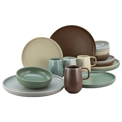 Afbeelding van CreaTable, 23188, serie uno Nature, serviesset, combiservies 16 delig