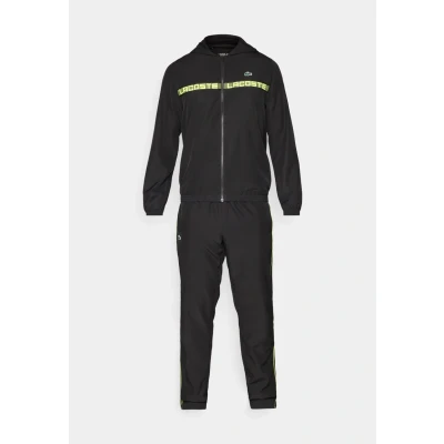 Afbeelding van Lacoste Sport Tennis Tracksuit Hooded SET Trainingspak, Heren, Maat: Small, Black