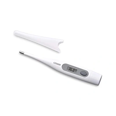 Image de Citizen CTA303 Thermomètre médical numérique antibactérien étanche avec alarme de fièvre orale aisselle rectale pour adultes, enfants, tout petits et bébés
