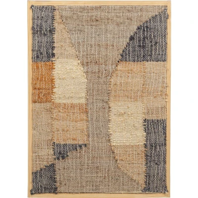 Afbeelding van BePureHomeRelease Wanddeco Jute/Katoen Multiekleur 1x70x50