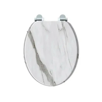 Afbeelding van Wc bril Allibert marmer wit soft close