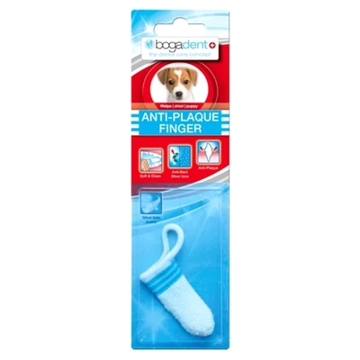 Afbeelding van Bogadent Plaque Vinger Tandenborstel Puppy