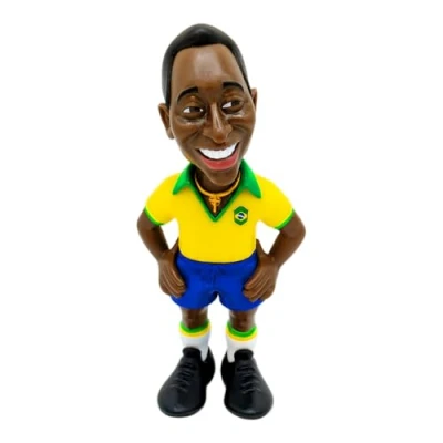 Afbeelding van Minix Football Stars #110A Brazil 1st Kit Pele Statue 12cm