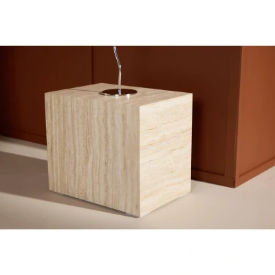 Afbeelding van Franco rechthoekige salontafel 35 x 25 cm travertin look