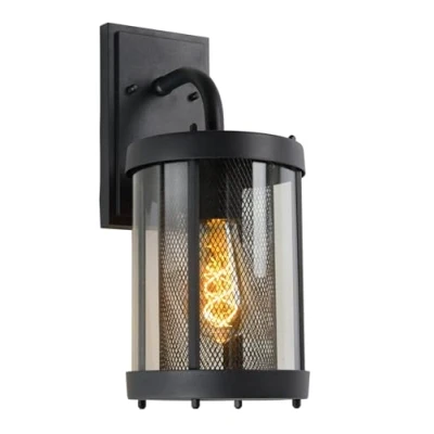 Afbeelding van Lucide MAKKUM Wandlamp 1xE27 Zwart