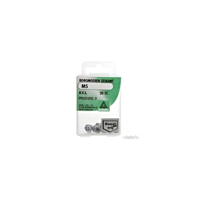 Afbeelding van Borgmoeren m5 rvs 20st Deltafix