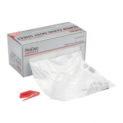 Afbeelding van ProDec Advance ADPY003 Stofbeschermfolie, statische lading, 4 m x 50 m, transparant