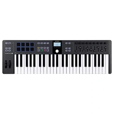 Afbeelding van Arturia KeyLab Essential 49 mk3 Black MIDI controller, toetsen, zwart