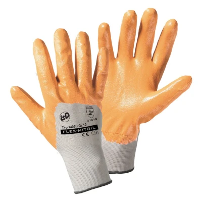 Afbeelding van L+D worky Flex Nitril 1496C XL Polyester Werkhandschoen Maat (handschoen): 10, Cat II 1 paar