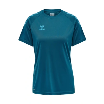 Afbeelding van Hummel Sport Tshirt, Dames, Maat: Large, Blue coral