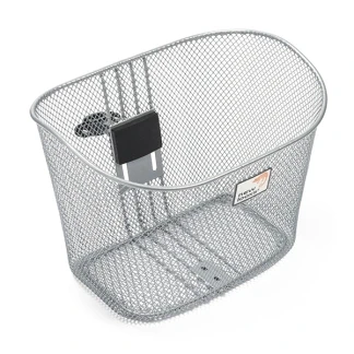 Afbeelding van Fietsmand New Looxs Toscane (19 liter, Rapidlock, Vaste montage, Zilver)