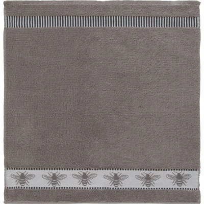 Afbeelding van DDDDD Honey 6x Keukendoek Set van 6 Katoen Effen 50x55 cm Badstof Grijs