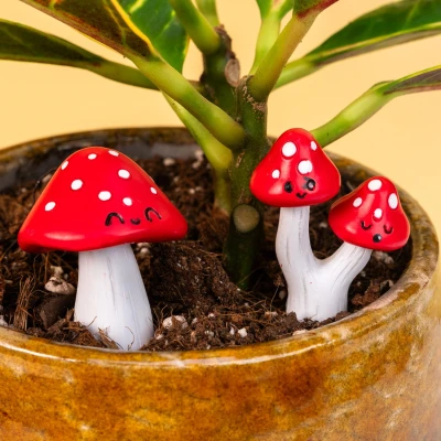 Afbeelding van Bloempot Paddenstoelen (set Van 4)