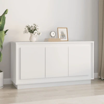 Afbeelding van Dressoir 102x35x55 cm bewerkt hout wit