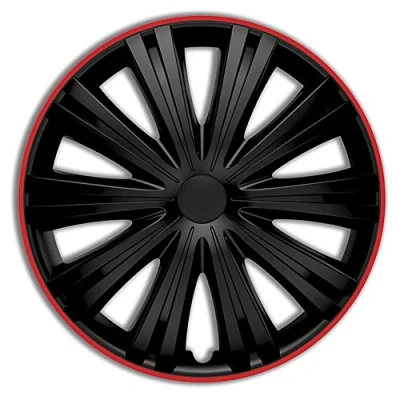 Image de AutoStyle enjoliveurs Giga 15 pouces ABS noir / rouge lot de 4