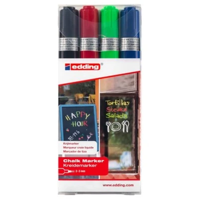Image de edding Marqueurs à craie 4 pcs Multicolore 4095