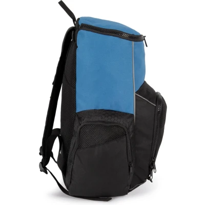 Afbeelding van Kimood Gerecycleerde en sportrugzak met vak voor spulletjes KI0176 Light royal blue / Black