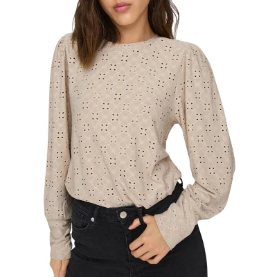 Afbeelding van Jacqueline de Yong Blouse Jdycathinka L/s Bellsleeve Top Jrs 15320573 Cement Dames Maat XS
