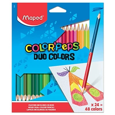 Afbeelding van COLOR&#039;PEPS kleurpotlood DUO in ophangdoos x 24
