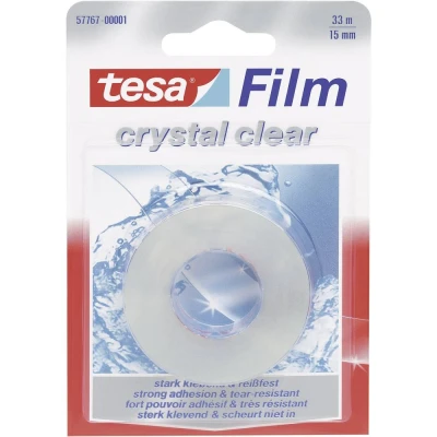 Afbeelding van Tesa 57767 00001 01 tesafilm Kristalhelder Transparant (l x b) 33 m 15 mm 1 stuk(s)