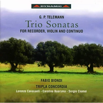 Afbeelding van Fabio Biondi &amp; Ensemble Tripla Concordia Trio Sonatas For Recorder, Violin And Continuo (CD)