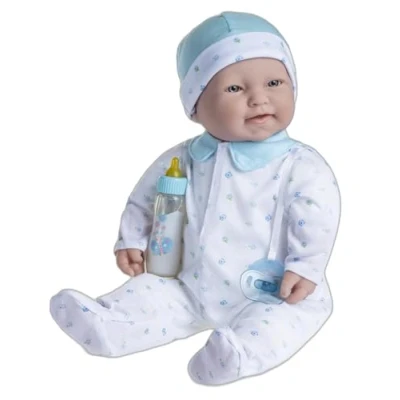 Afbeelding van JC TOYS La Baby pop van 51 cm heeft een zacht en wasbaar lichaam, magische fles fopspeen, blauw, ontworpen in Spanje, 2 jaar