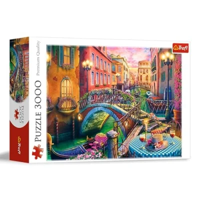 Afbeelding van Trefl Avond in Venetië puzzel 3000 stukjes Italië, DIY puzzel, klassieke voor volwassenen en kinderen vanaf 15 jaar