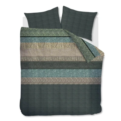 Afbeelding van Beddinghouse Enzo Dekbedovertrek Extra breed 260x200/220 cm Groen