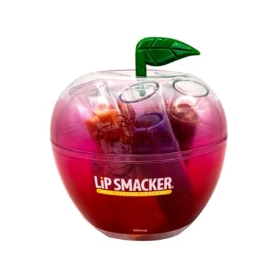 Afbeelding van Lip Smacker Apple Case sneeuwwitje, set van 5 lippenbalsems voor kinderen in een mooi appeletui, geïnspireerd op Disney prinsessencadeaus met lippenbalsem