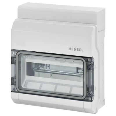 Afbeelding van Hensel 1659658 KV 9112 Kleine verdeelkast Opbouw (op muur) Aantal groepen = 12 rijen 1 Inhoud stuk(s)