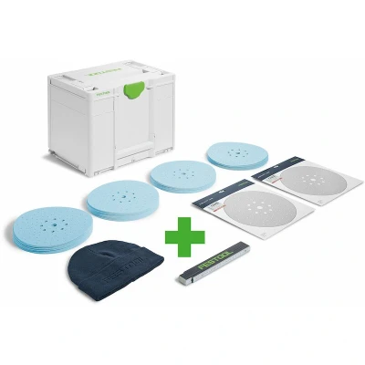 Afbeelding van FESTOOL SYS STF D225 GR SET P schuurmiddel systainer3 granat 87 delig in Systainer SYS3 M 337 578280