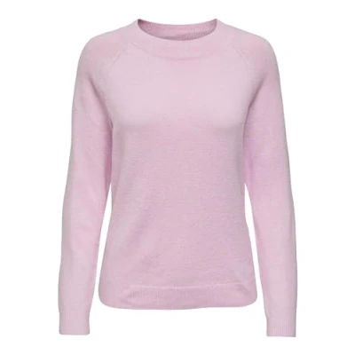 Image de ONLY ONLRICA Life L/S Pullover KNT Noos Sweater, Lavande Pastel/Détail : par Exemple mélange, S Femme