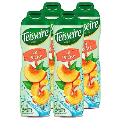 Afbeelding van Teisseire Perziksiroop 600 ml siroop met dezelfde smaak als fruit (4 stuks)