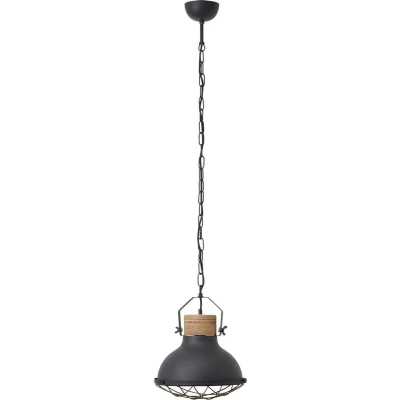 Afbeelding van Brilliant Hanglamp zwart industrieel &#039;Emma&#039; E27 fitting 300mm
