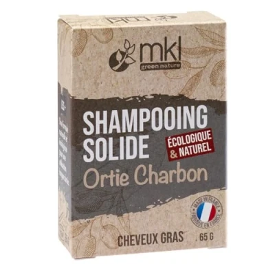 Afbeelding van MKL Green Nature Vaste Shampoo Brandnetel Houtskool Vet Haar 65 g