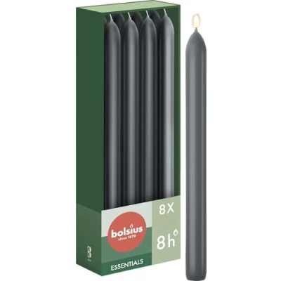 Afbeelding van Bolsius Dinerkaars Stormy Grey 230/20