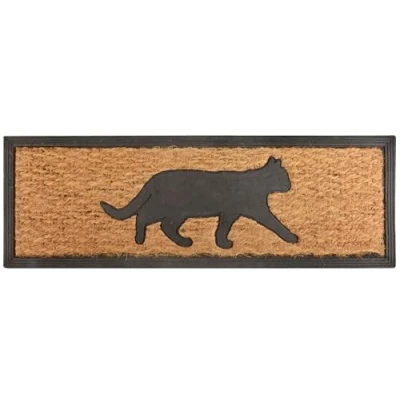 Afbeelding van Deurmat poes rubber / kokosvezel