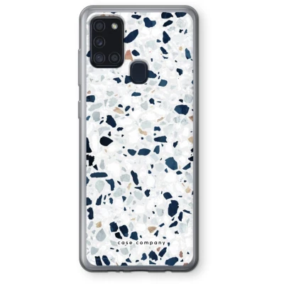 Afbeelding van Case Company® hoesje geschikt voor Samsung Galaxy A21s Terrazzo N1 Soft Cover Telefoonhoesje Bescherming aan alle Kanten en Schermrand