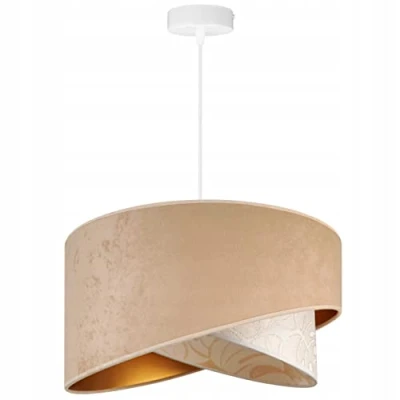 Afbeelding van Light Home Milaan lampenkap hanglamp industriële kroonluchter moderne plafond voor slaapkamer woonkamer en keuken metaal beige Monserta II wit