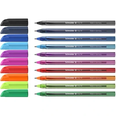 Afbeelding van Schneider balpen Vizz M 10 stuks in etui S 102290