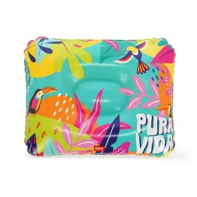 Afbeelding van Legami coussin de plage gonflable, camping, piscine, mer, confortable, ultra léger, dimensions 45 x 36 cm