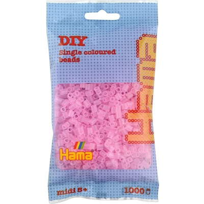 Afbeelding van Hama Strijkkralen Roze Transparant 1000 Stuks