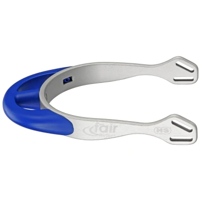 Image de Sprenger Eperons Fairrider Half Round Argent/Bleu 25mm