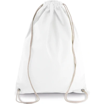 Afbeelding van Kimood Katoenen rugzak met koordjes KI0125 White